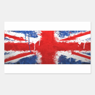 Adesivo Retangular bandeira legal da Inglaterra