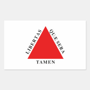 Adesivo Retangular Bandeira Minas Gerais Brasil