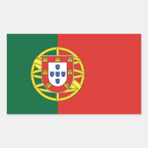 Adesivo Retangular Bandeira Portuguesa