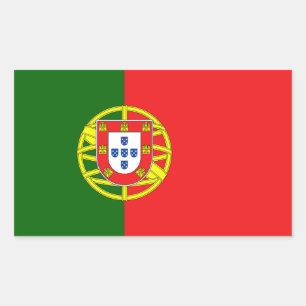Adesivo Retangular Bandeira Portuguesa