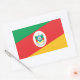 Adesivo Retangular Bandeira Rio Grande do Sul  Brasil (Envelope)