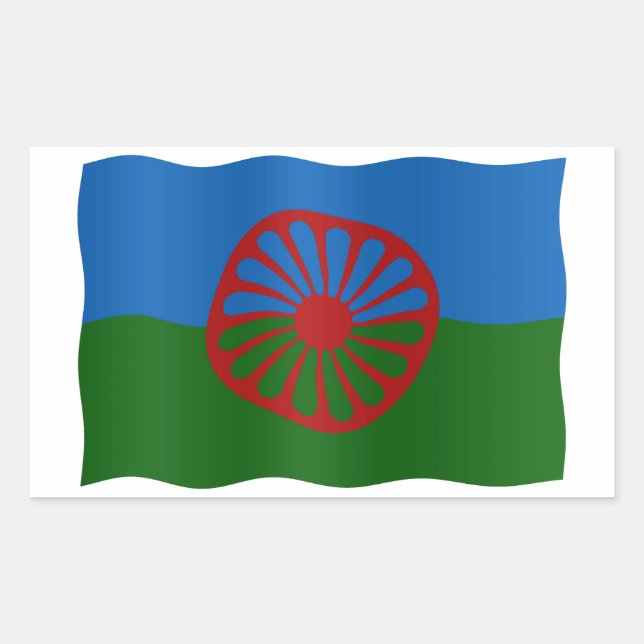 Adesivo Retangular Bandeira Roma (Frente)