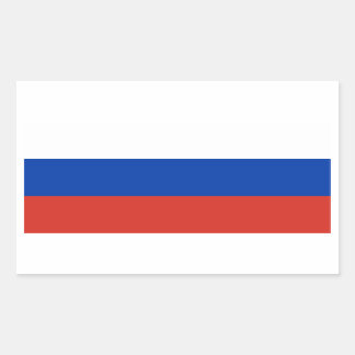 Adesivo Retangular Bandeira Rússia/Rússia