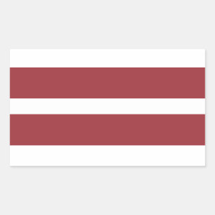 Adesivo Retangular Bandeira Stickers* de Latvia