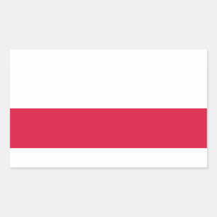 Adesivo Retangular Bandeira Stickers* do Polônia
