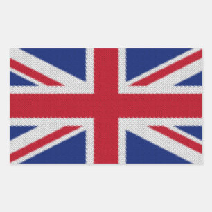Adesivo Retangular bandeira Union Jack Woven
