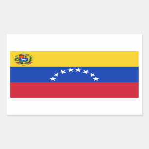 Adesivo Retangular Bandeira Venezuela/Venezuela
