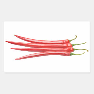 Adesivo Retangular Bando de pimentos
