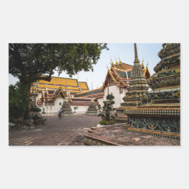 Adesivo Retangular Bangkok, Tailândia Sticker