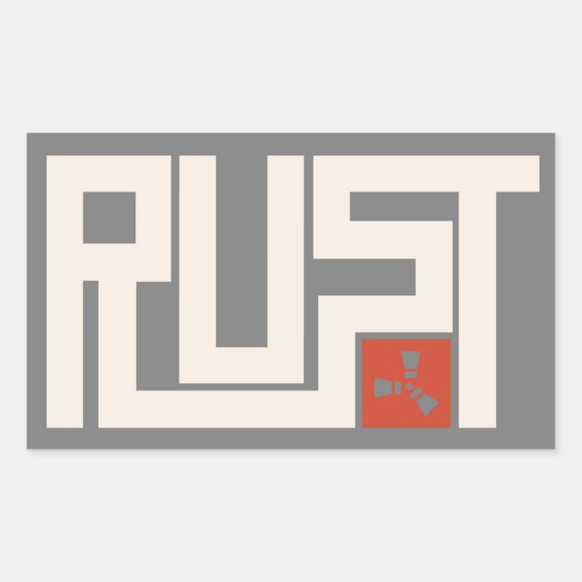 Adesivo Retangular Banner do RUST CRWaG (Frente)