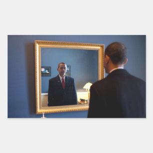 Adesivo Retangular Barack Obama