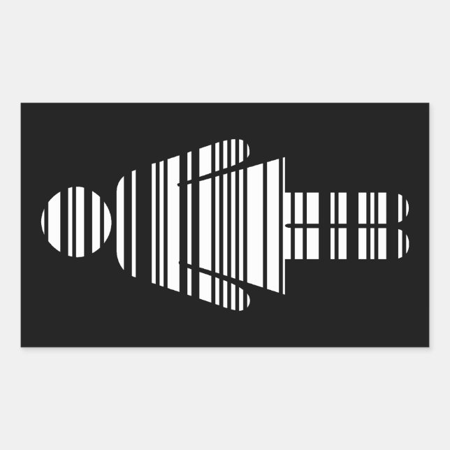 Adesivo Retangular barcode (Frente)