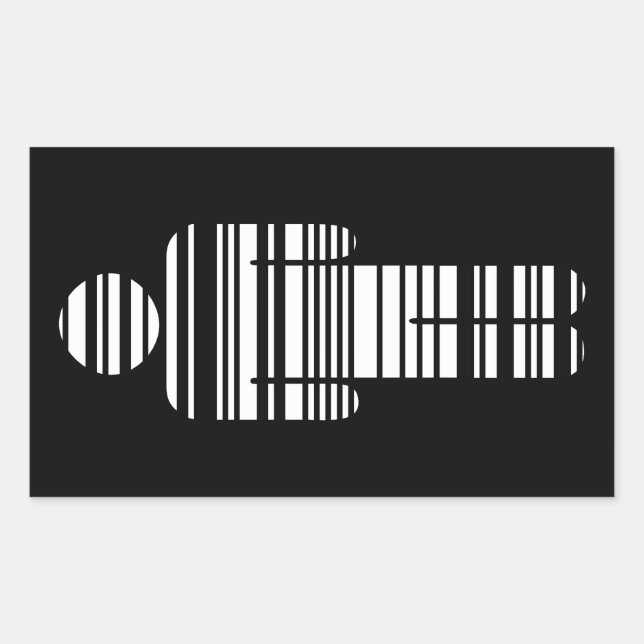Adesivo Retangular barcode boy (Frente)