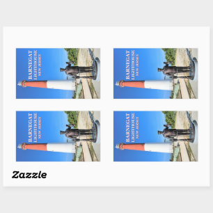 Adesivo Retangular Barnegat Lighthouse, New Jersey Stickers