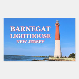 Adesivo Retangular Barnegat Lighthouse, New Jersey Stickers