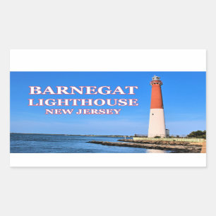 Adesivo Retangular Barnegat Lighthouse, New Jersey Stickers