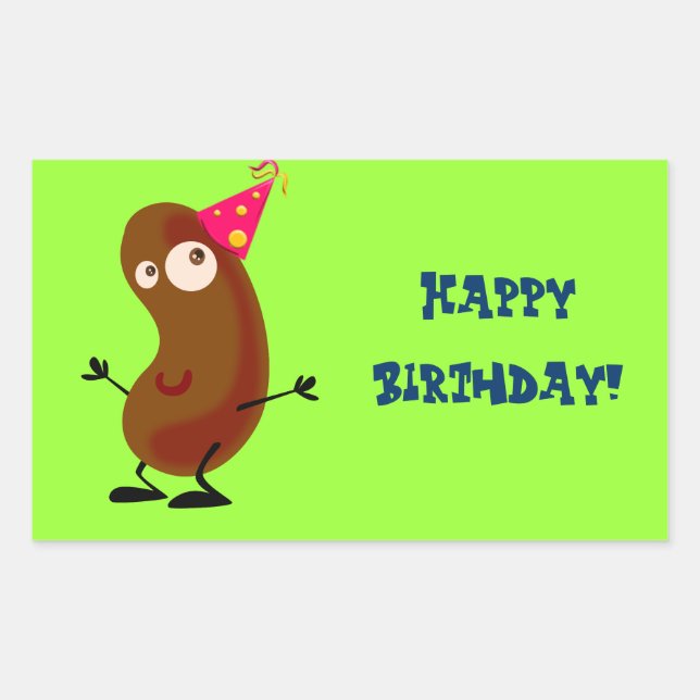 Adesivo Retangular Batata Dançante (Frente)