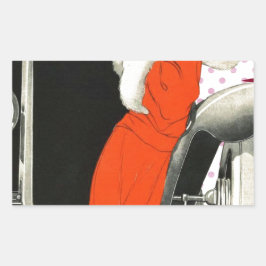 Adesivo Retangular batente de polkadots