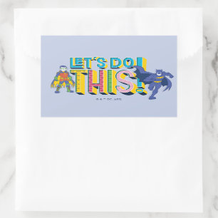 Adesivo Retangular Batman   Vamos Fazer Isto