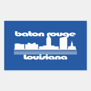 Adesivo Retangular Baton Rouge, Louisiana