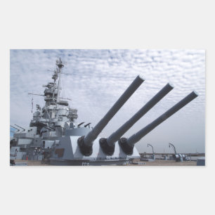 Adesivo Retangular Battleship USS Alabama