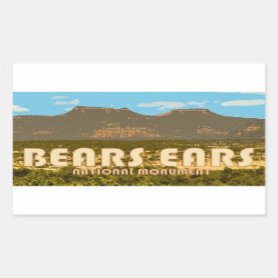 Adesivo Retangular Bears Ears Monuumento Nacional