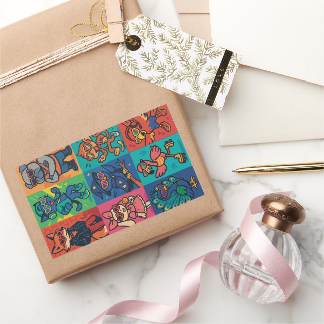 Adesivo Retangular Beats e Beast (Presentear)