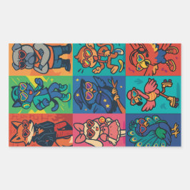 Adesivo Retangular Beats e Beast