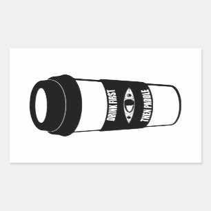 Adesivo Retangular Beba Primeiro, Depois Coloque