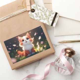 Adesivo Retangular Bela animal #0001