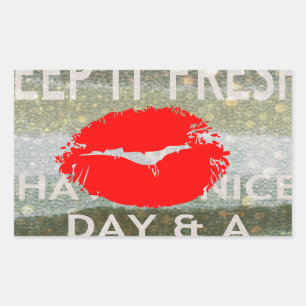 Adesivo Retangular Bela e perfeita salvação da data