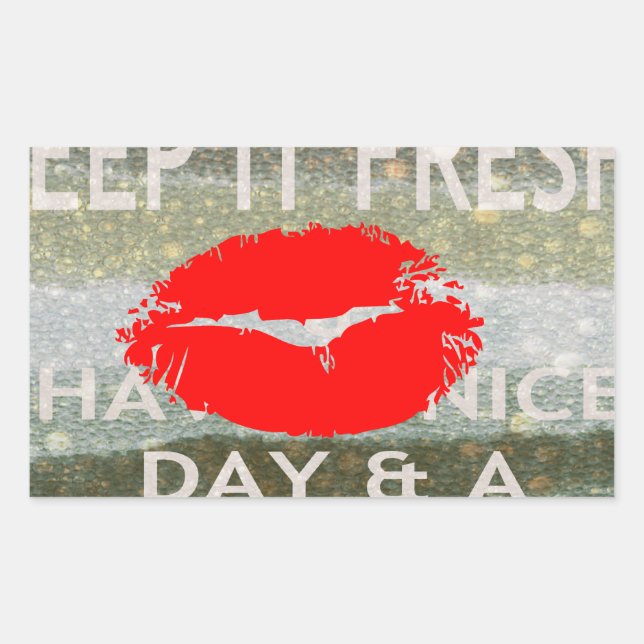 Adesivo Retangular Bela e perfeita salvação da data (Frente)