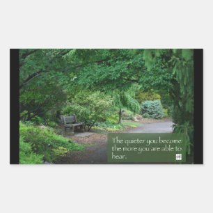 Adesivo Retangular Belas artes com palavras da sabedoria