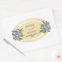 Belo Casamento Botânico Roxo