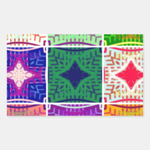 Adesivo Retangular Belo e espantoso padrão de Impressão com controlo