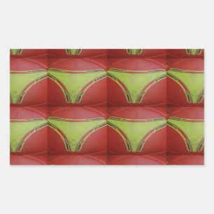 Adesivo Retangular Belo Ouro de padrão geométrico amarelo