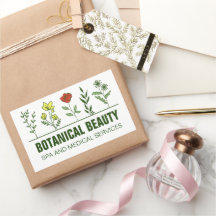 Belo Salão de Spa Botânico Floral Verde