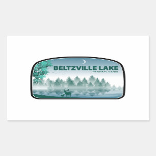 Adesivo Retangular Beltzville Lake Pennsylvania Deer