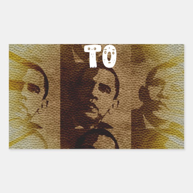 Adesivo Retangular Bem-vindo ao Quênia (Frente)