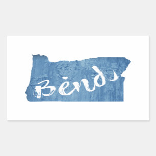 Adesivo Retangular Bend, Oregon Wood Grain