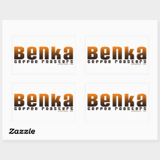 Adesivo Retangular Benka Coffee Roasters Sticker 5x3
