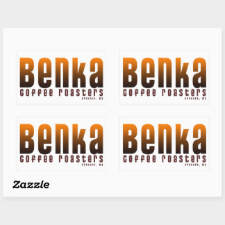 Adesivo Retangular Benka Coffee Roasters Sticker 5x3