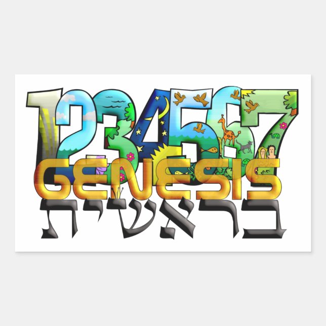 Adesivo Retangular Bereshit (Frente)