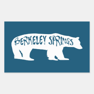 Adesivo Retangular Berkeley Primavera West Virginia Bear