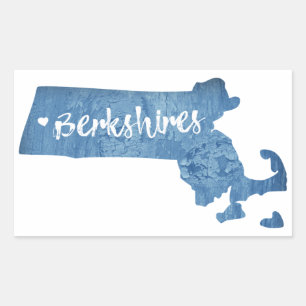 Adesivo Retangular Berkshires Massachusetts Wood Grain