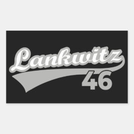 Adesivo Retangular Berlin Lankwitz 46 Classic City Number