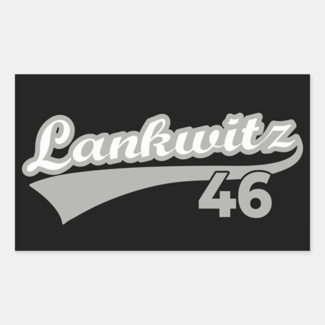 Adesivo Retangular Berlin Lankwitz 46 Classic City Number (Frente)