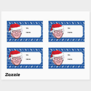 Adesivo Retangular BERNIE SANDERS Hanuka