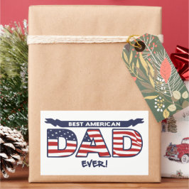 Adesivo Retangular Best American Dad Ever