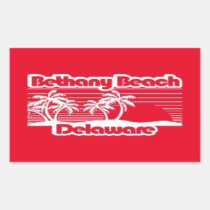 Adesivo Retangular Bethany Beach Delaware